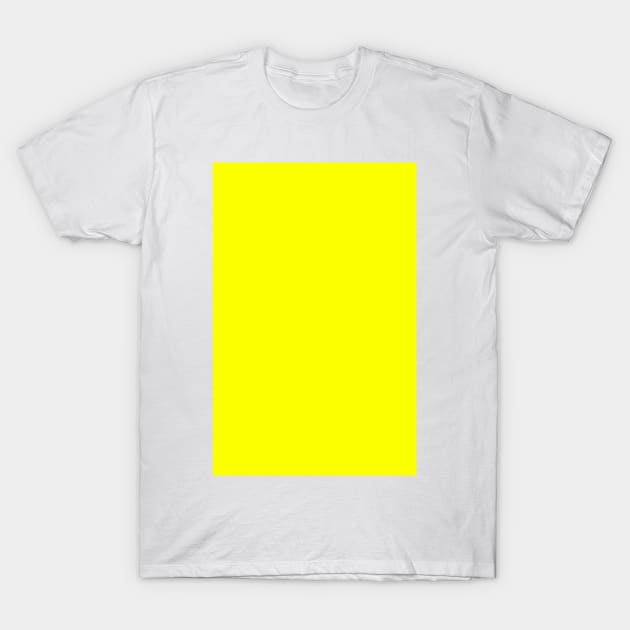 PLAIN SOLID NEON YELLOW COLOR FLUORESCENT COLORS T-Shirt by colorsandpatterns